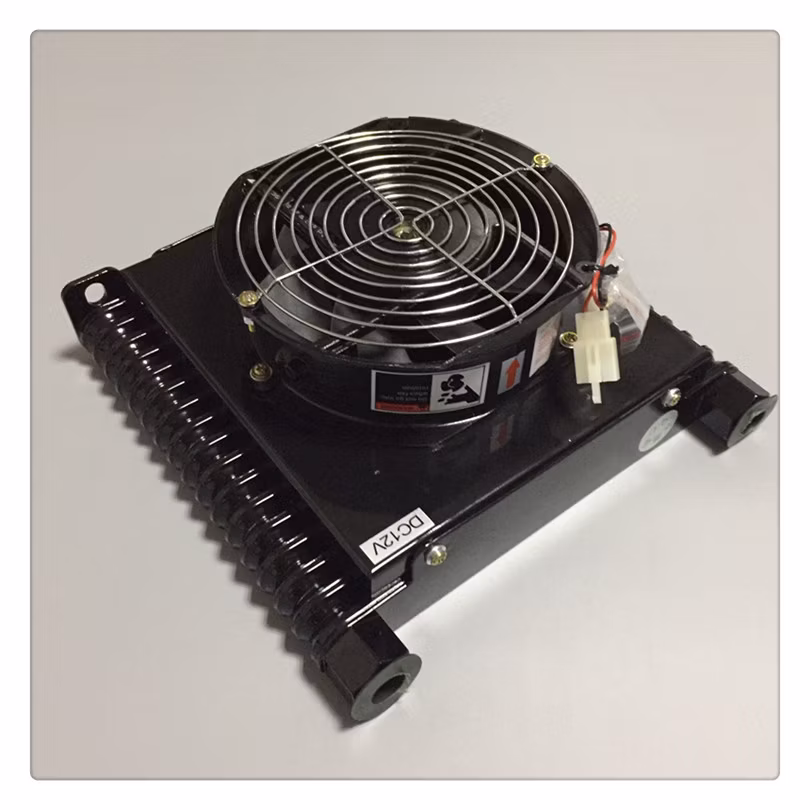 Heavy Duty Transmission Hydraulic Oil Cooler with Eleteic Fan DC 24V