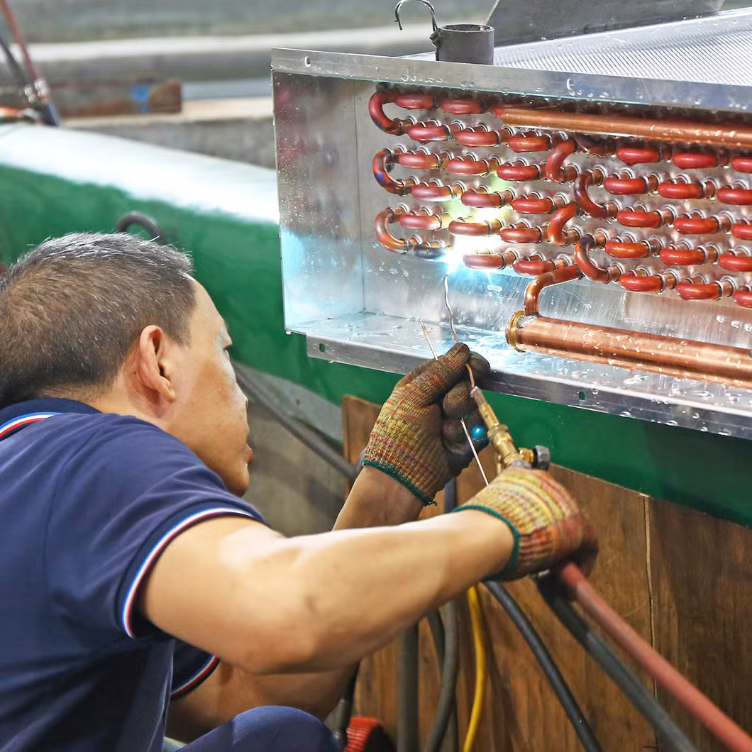 Ec Fans Copper Tube Aluminum Fin Free Cooling Cooler for Production Machine