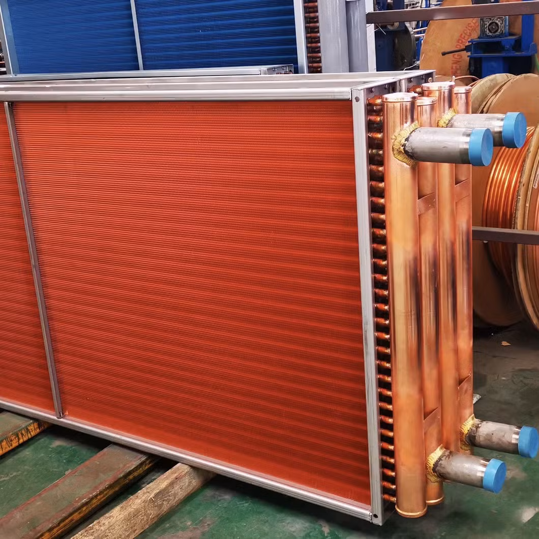 Ec Fans Copper Tube Aluminum Fin Free Cooling Cooler for Production Machine