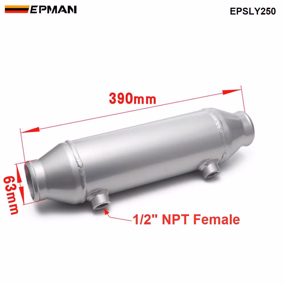 Epman Barrel Style Cooler Liquid to Air Intercooler 4"X10" ID/Od 2.5" for Supercharger Engine Epsly250