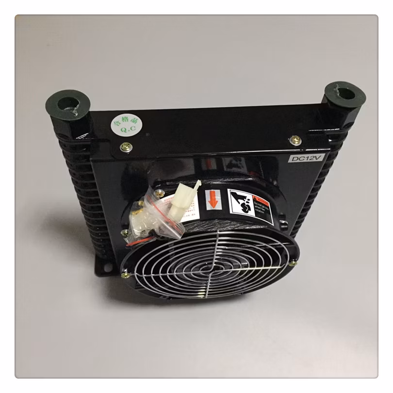 Heavy Duty Transmission Hydraulic Oil Cooler with Eleteic Fan DC 24V