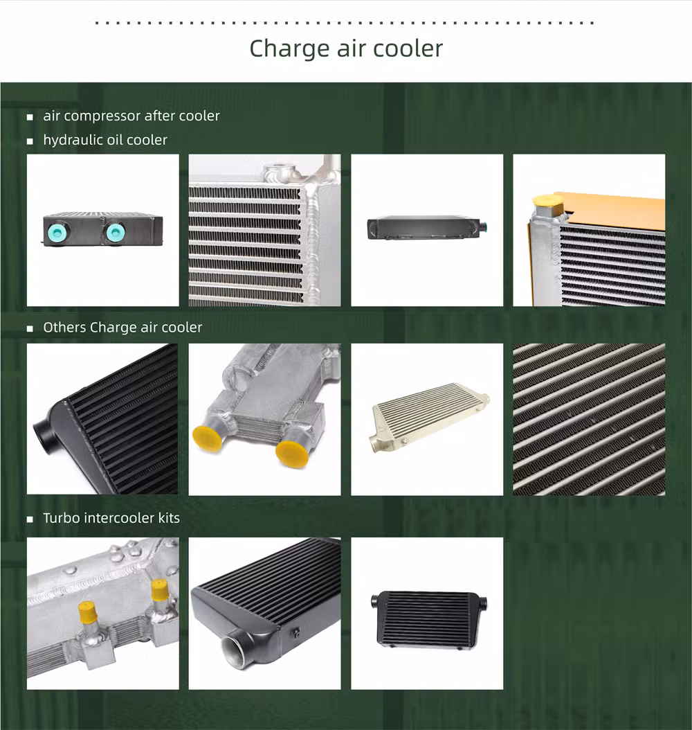 Air Cooled Aluminum Bar and Plate Custom Charge Air Cooler