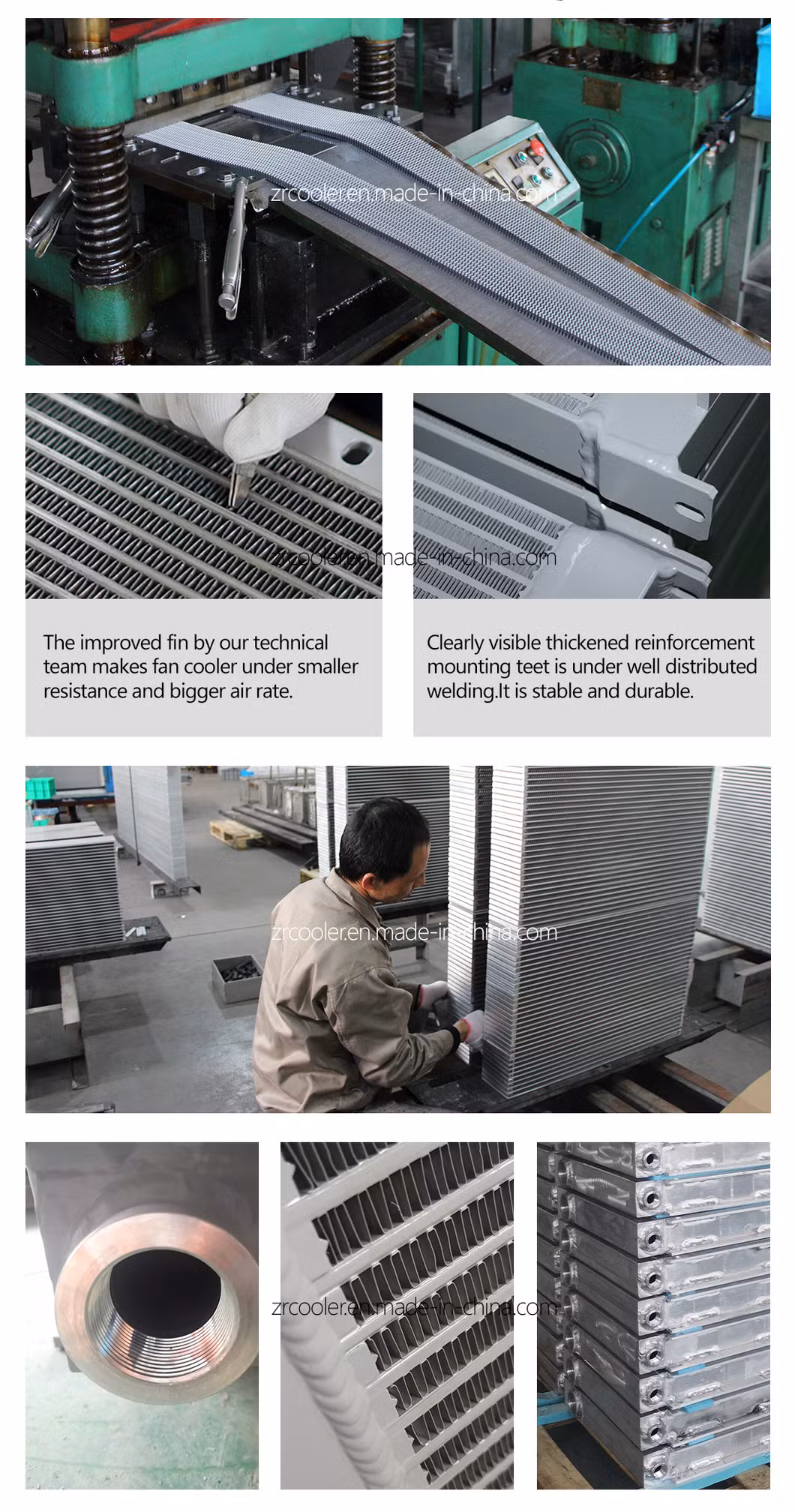 Stainless Steel Hydraulic Engine Oil Cooler Air Cooler