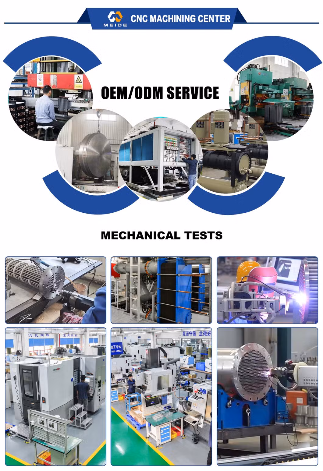 OEM Supports Customized Titanium Plate Heat Exchangers for Seawater Coolers Tianium Plate