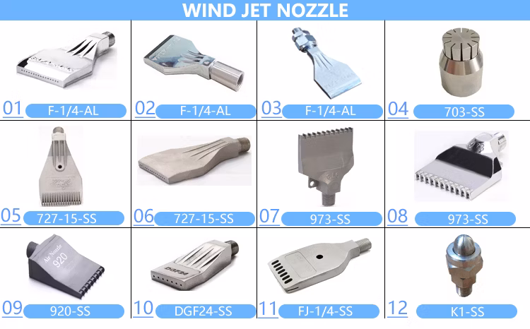 Cleaning Cooling Washing Compressed Air Blowing off ABS Plastic Windjet Spray Nozzle