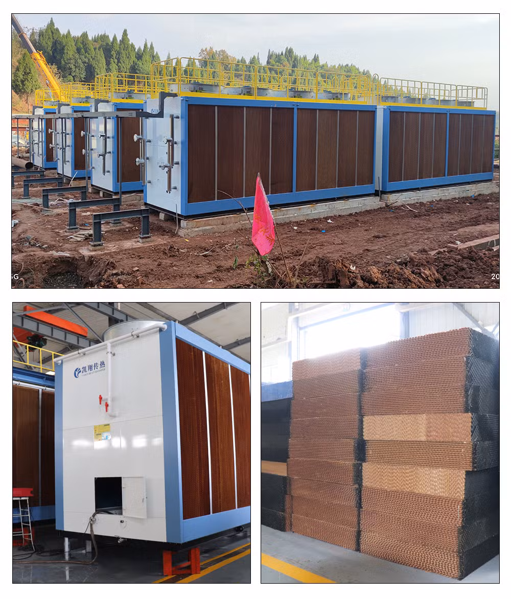 Casen Brand High Performance Glycol Tube Fin Adiabatic Dry Air Coolers for Data Center