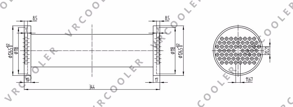 Samsung Air Cooler Tube Bundles for Compressor Intercooler Cwfy22100-G01