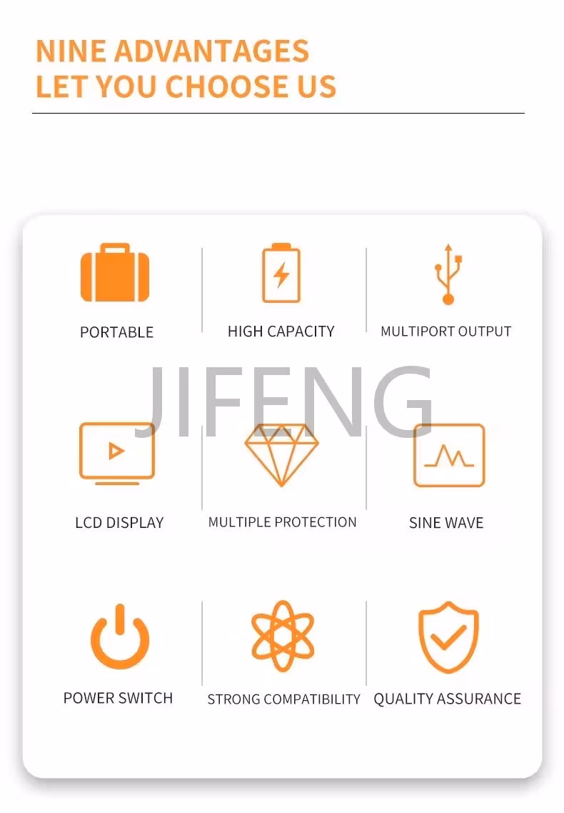 Portable Photovoltaic Energy Storage Battery Management System AC2500W