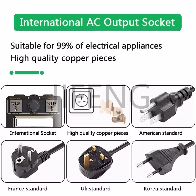 Portable Photovoltaic Energy Storage Battery Management System AC2500W