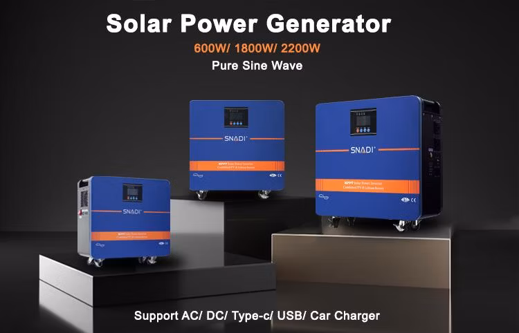 Power Station 1kw 3kw 5kw Solar Portable Generator Panels Energy System Lithium Battery Bank