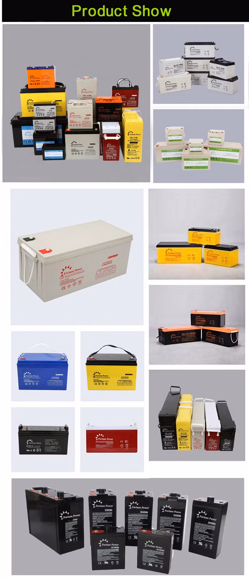 2V 1000ah Battery Solar Battery Long Life Cycle Rechargeable Opzv 2V 1000ah Solar Battery for off Grid