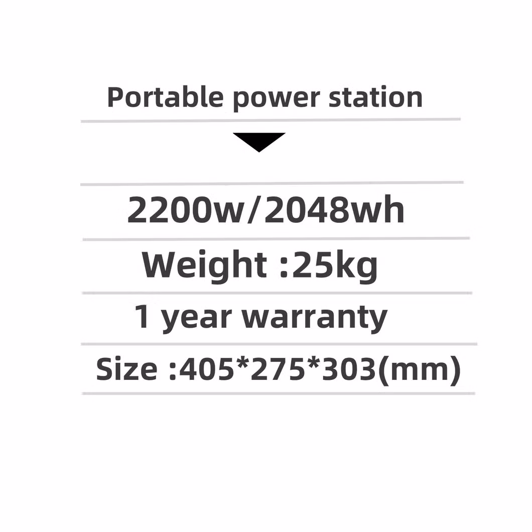 Longer Life 2200W Solar Generator for Home Emergency Electric Portable Power Station