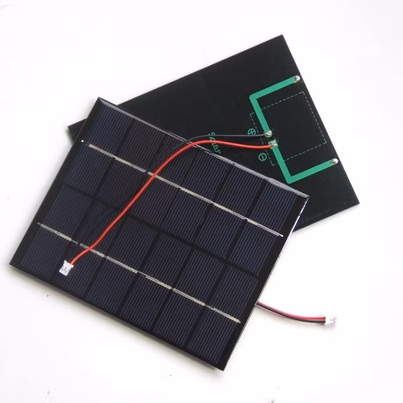 Toy Mobile LED Light Charger 2W 6V Small Solar Panel 136*110mm with pH2.0 Connectors From China Factory