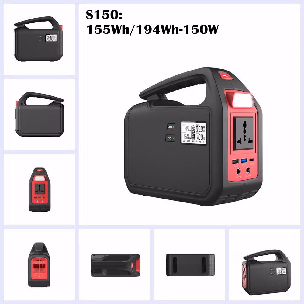 Mobile Power Solar Power Supply Solar Generator 42000mAh 150W for Home Outdoor