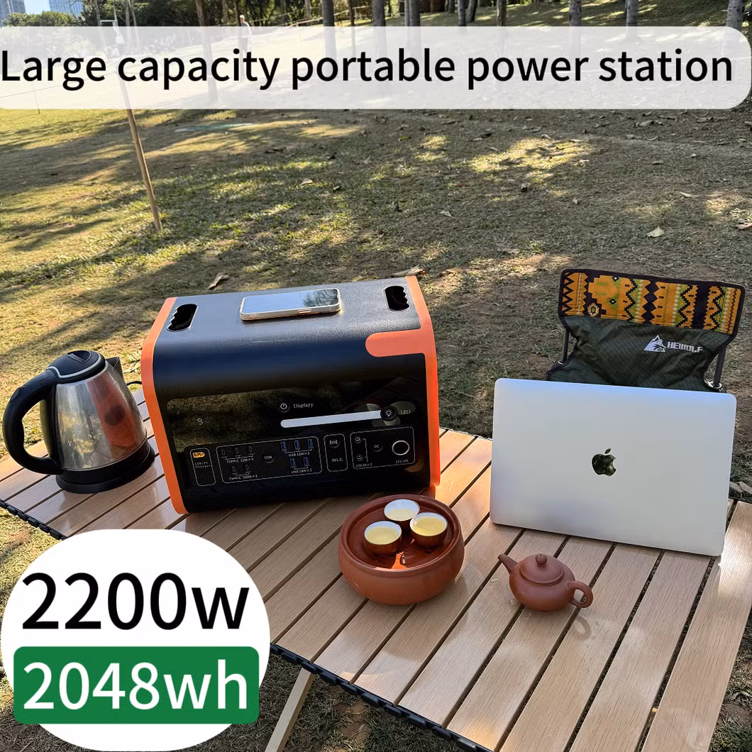 Longer Life 2200W Solar Generator for Home Emergency Electric Portable Power Station