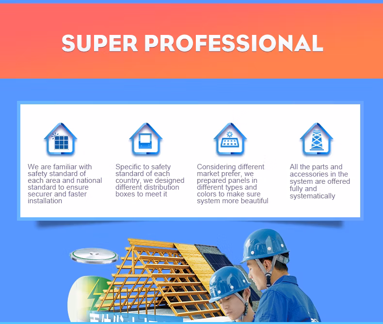 Moregosolar Solar Storage Energy System 12kw 10kw High Quality Solar Panels Lithium Battery Growatt Hybrid Inverter