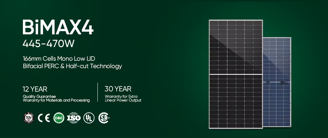 Customized Perovskite Solar Panel Europe Warehouse Stock 450 460 470 W