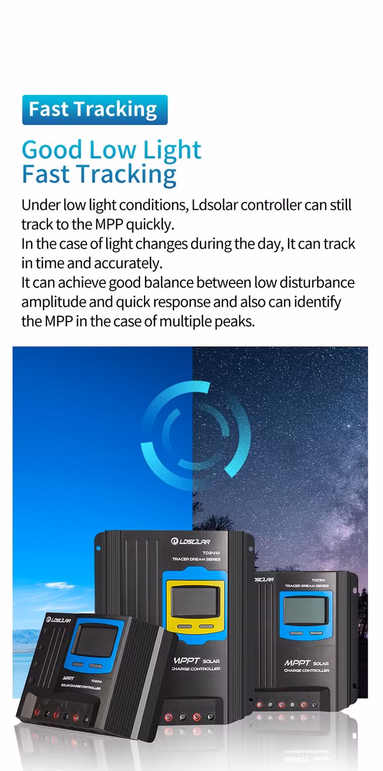 Ldsolar 24V30A MPPT Solar Charge Controller for Solar Power System