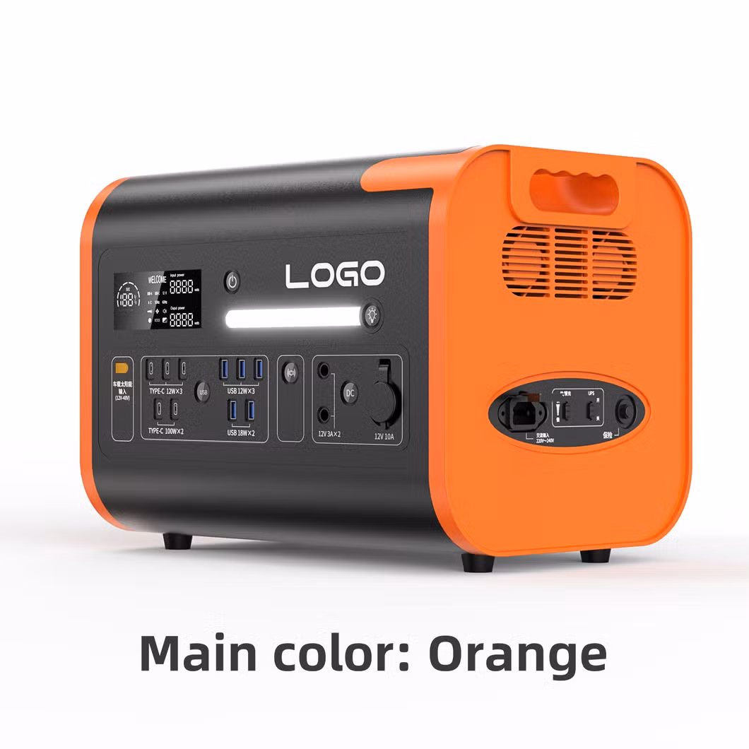 Longer Life 2200W Solar Generator for Home Emergency Electric Portable Power Station