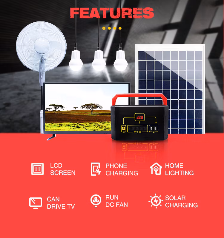 Sunking Dlight Made in China Solar Home Lighting System with Phone Charger Power System