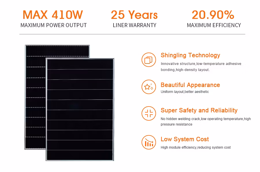 Good Price Setup for Home Cost Power Mono High Efficiency Solar Panel with Good Service