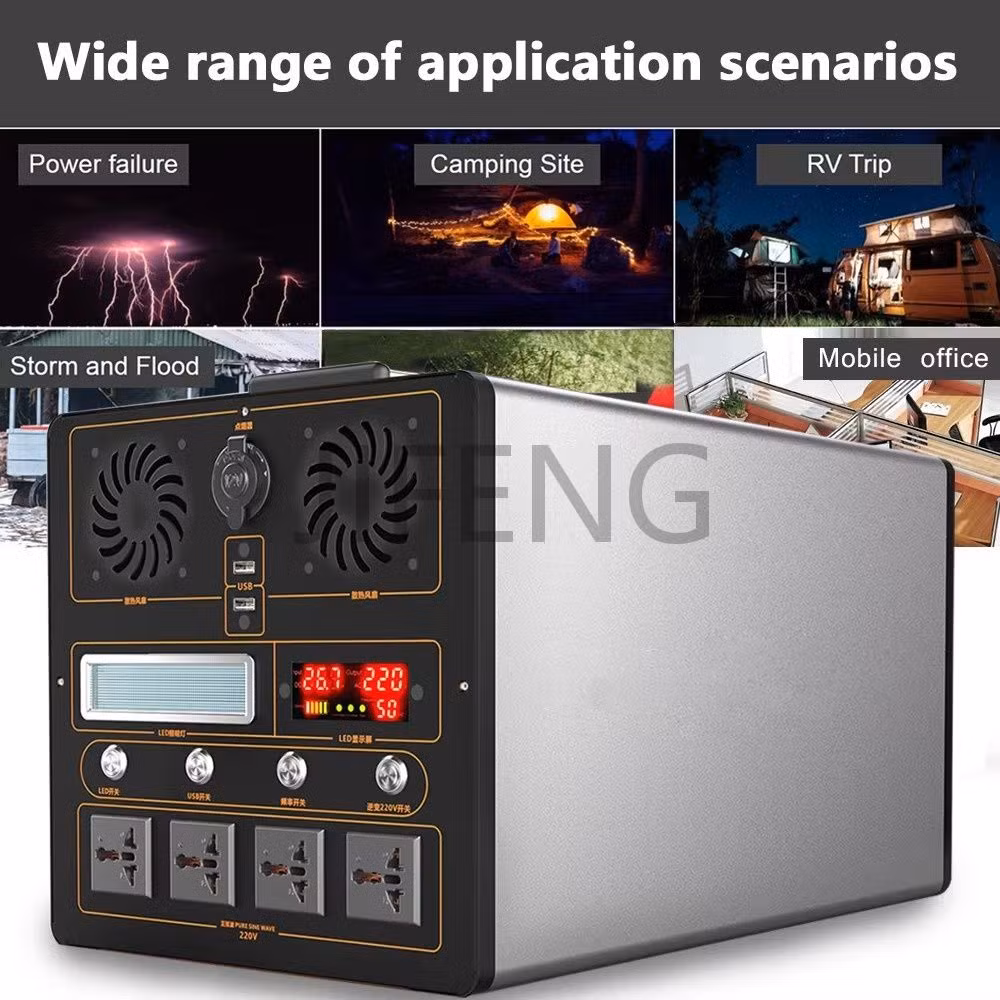 Portable Photovoltaic Energy Storage Battery Management System AC2500W