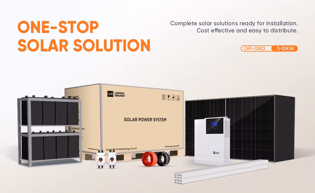 Ue 20kw 30kw Solar off Grid Home Power Systems 10kw Soilar off Grid Home Electric System