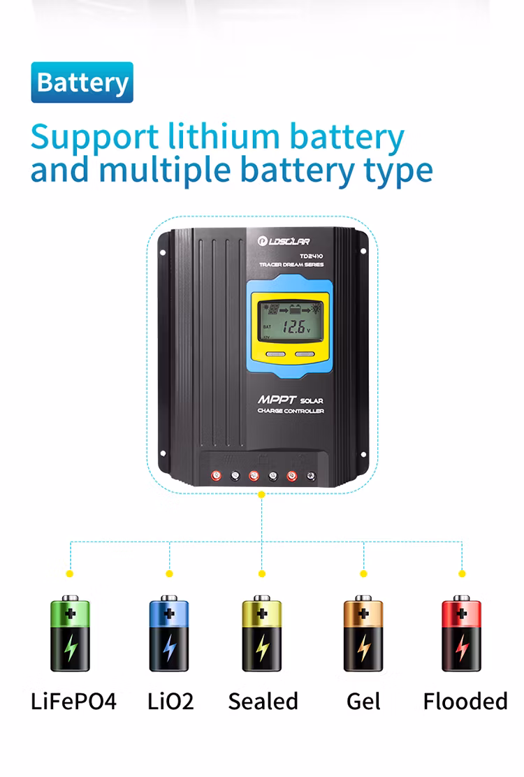 Ldsolar 24V30A MPPT Solar Charge Controller for Solar Power System