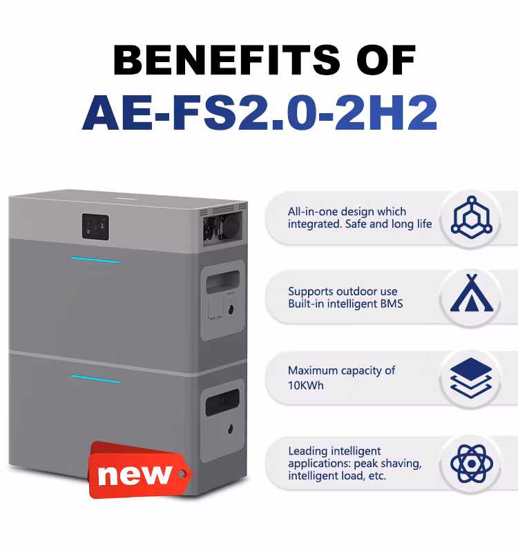 Deye Ess Ae-Fs2.0-2h2 New Design Best Home LiFePO4 Lithium Battery Energy Storage for Solar Panels