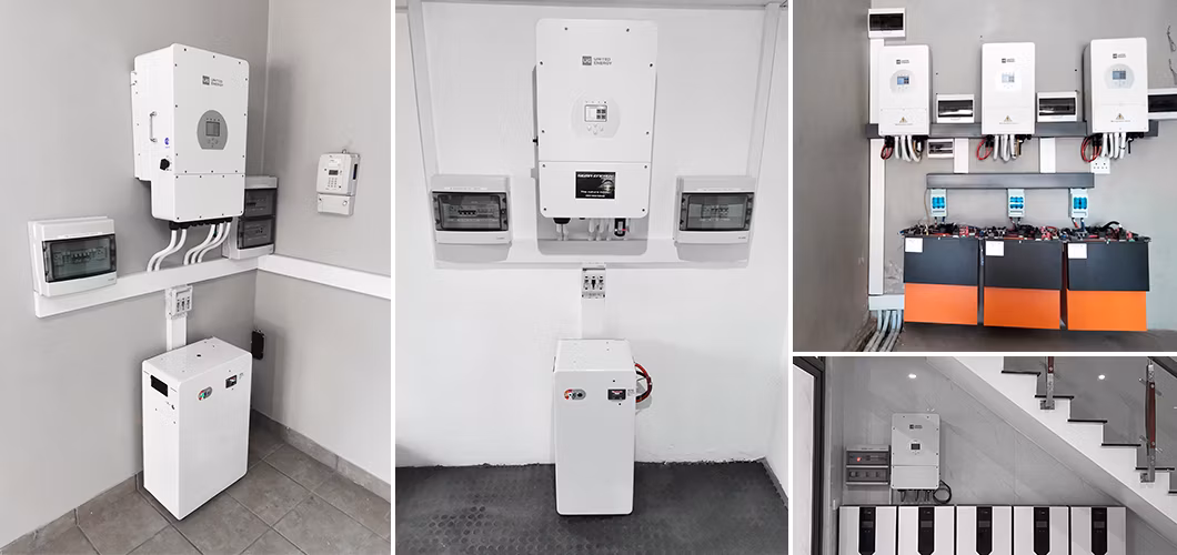 All in One Solar Power System 5kw 8kw 10kw 3 Phases Lithium Ion Batteries Solar Energy Hybrid System