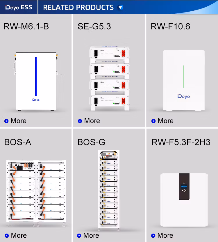 Deye Ess Ae-Fs2.0-2h2 New Design Best Home LiFePO4 Lithium Battery Energy Storage for Solar Panels