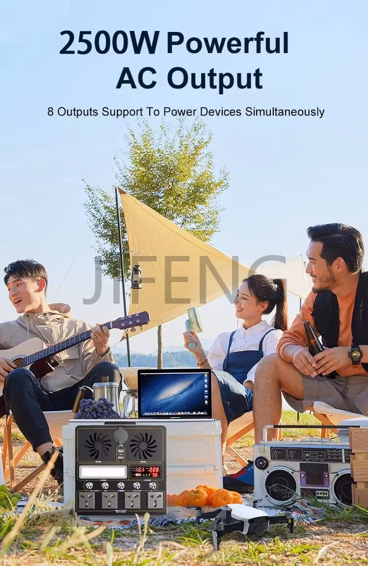 Portable Photovoltaic Energy Storage Battery Management System AC2500W