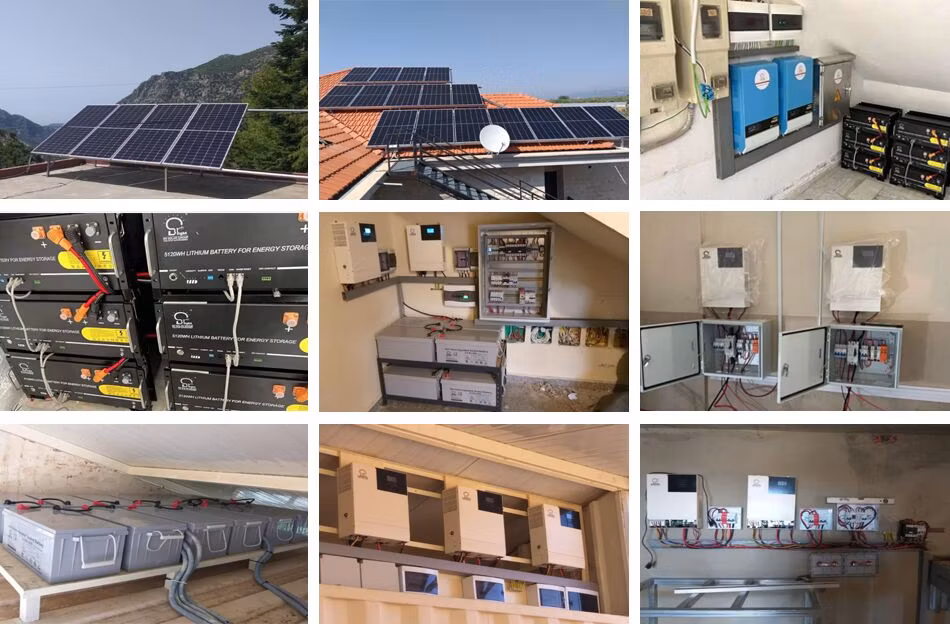 5kwh/5kVA/10kw/20kw/100kw/550W Solar Tied PV Photovoltaic Energy Storage Hybrid Home Industry Micro 410W Panel off on Grid Complete Kit Power Controller System