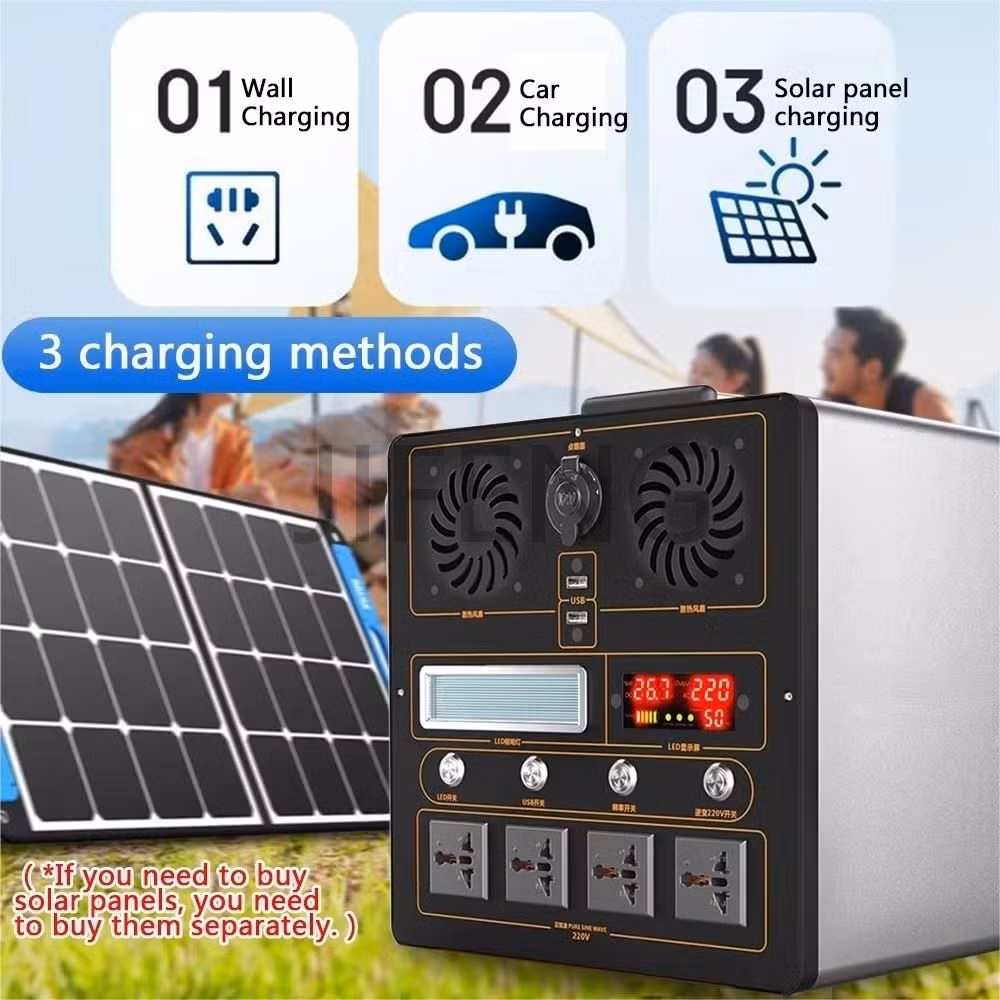 Portable Photovoltaic Energy Storage Battery Management System AC2500W