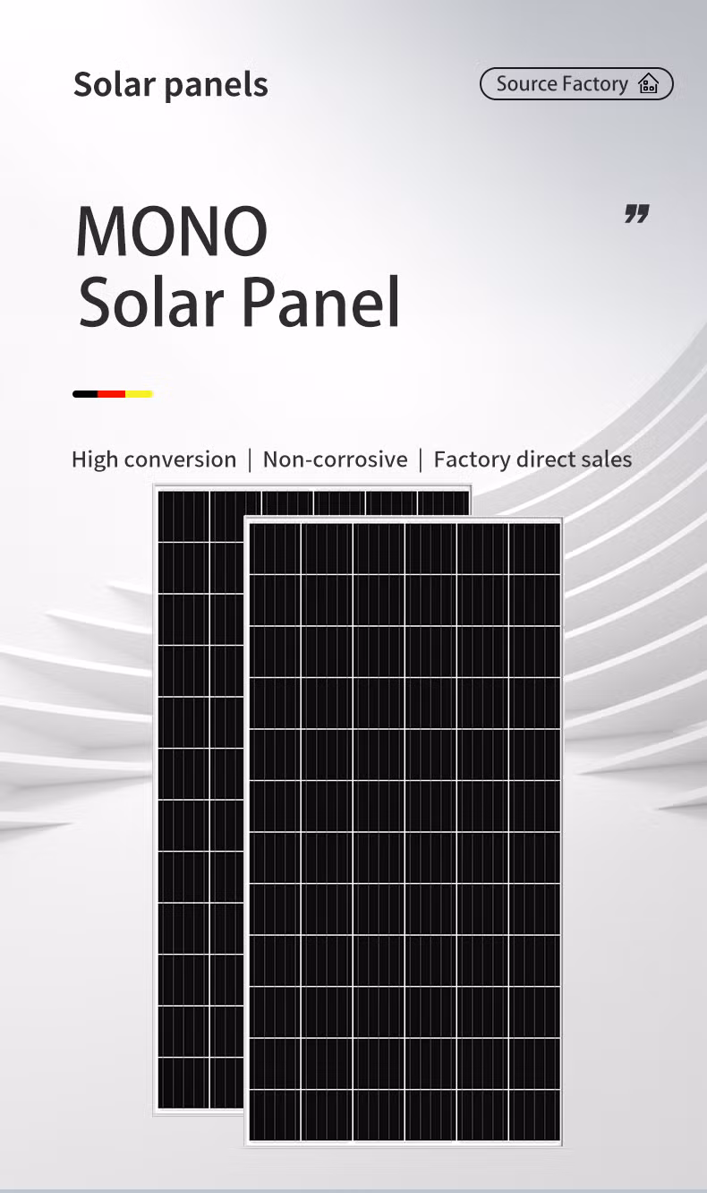 Discount Price Solar Panel Mounting System 400 Watt Single Solar Panel Double Sided Glass Solar Panels
