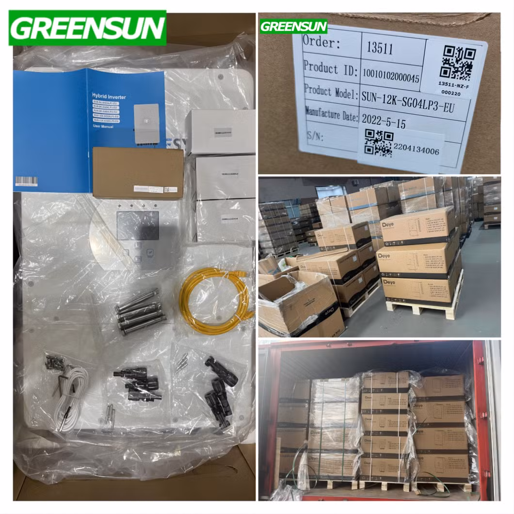 Deye 48V 5kw 10kw 12kw Solar Inverter Single/Three Phase 10kw Hybrid Inverter