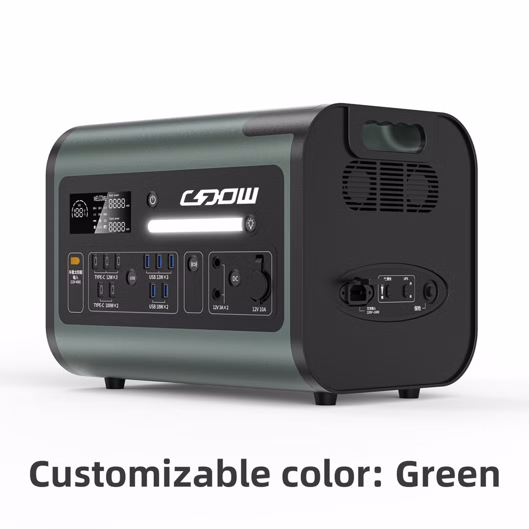 Longer Life 2200W Solar Generator for Home Emergency Electric Portable Power Station