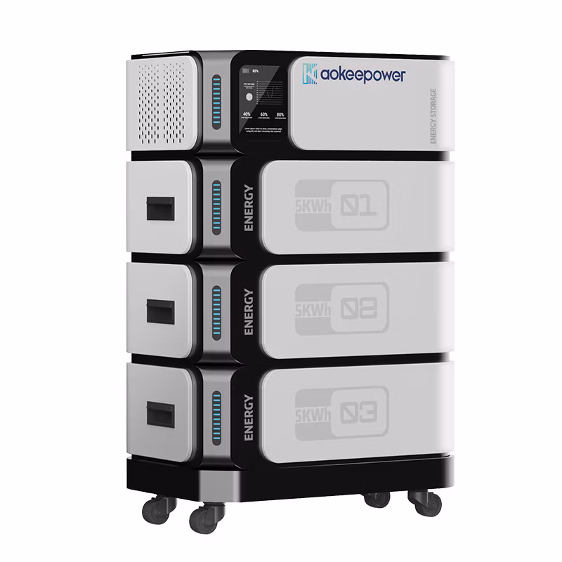 Sistema di Accumulo Energetico Solare Ibrido per Casa 10kwh 15kwh 20kwh 25kwh Capacità 51.2V LiFePO4 Pacco Batteria LFP Litio Impilabile Può essere utilizzato in modalità off-grid