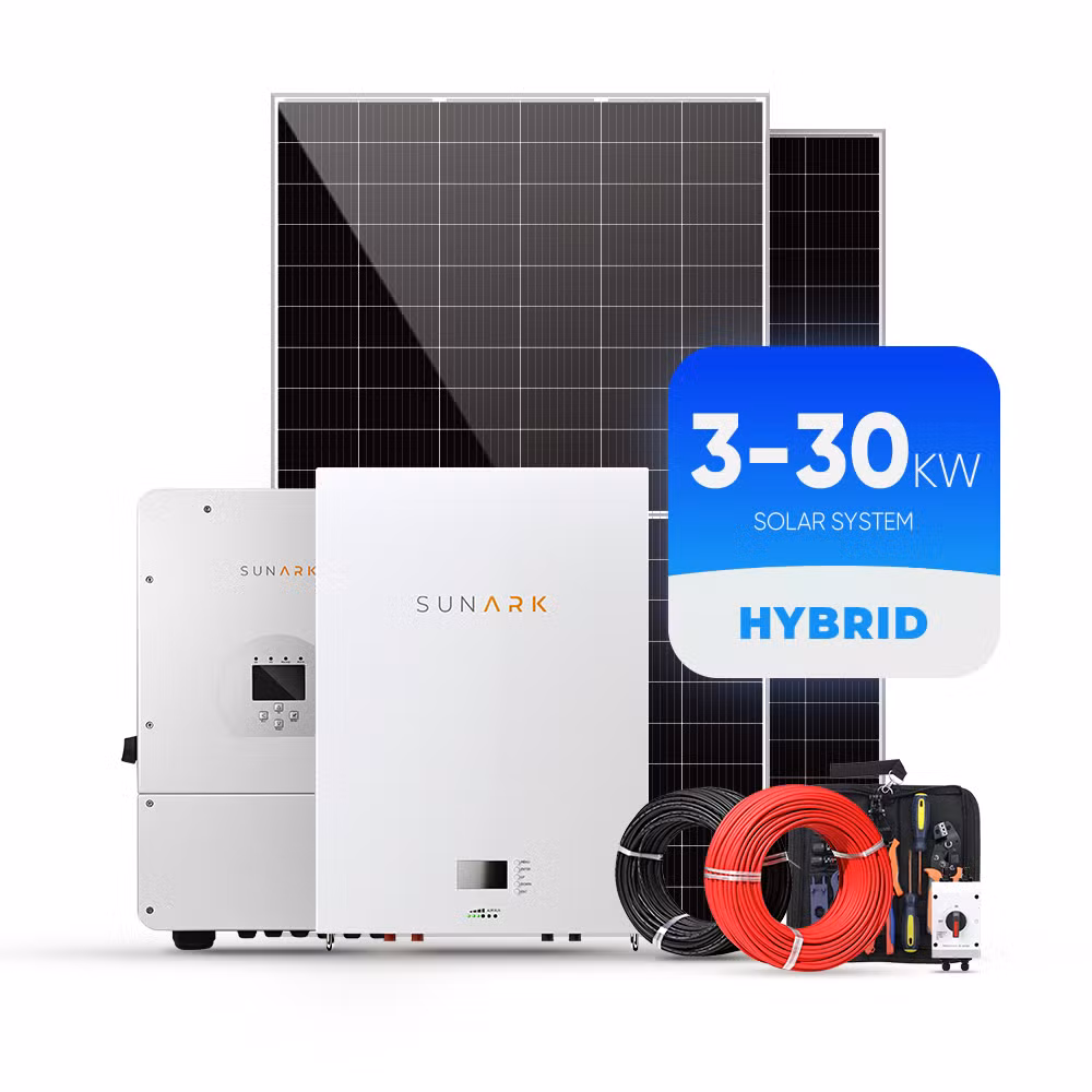 Sistema Solare Ibrido 16kw Kit di Energia Solare della Cina 15kw 16 kVA Sistema Completo di Energia Solare per Casa