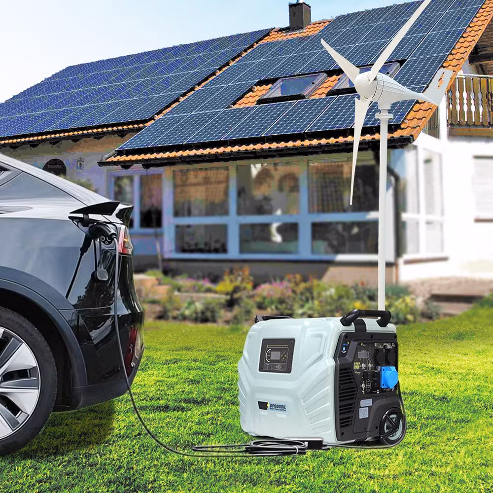 Impianto Solare Portatile per Casa Intera 6000W Sistema di Energia Solare Fotovoltaica 2kw 3kw 4kw 5kw 6kw Kit Generatore Solare