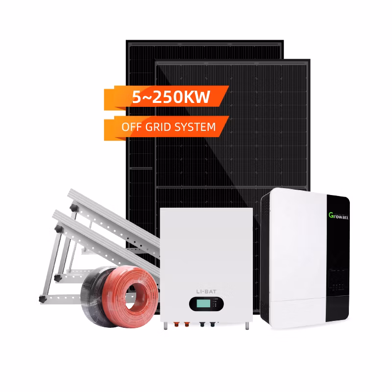 Sistema di Energia Solare Elettrica Residenziale 30kw 30000W 220V Sistema Solare Off Grid con Batteria