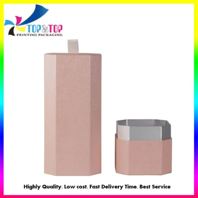 Una impresión personalizada de lujo reciclado Wholesals EVA en el interior de la Ronda de cartón envases de tubo de Papel Caja de regalo para Whisky vino Botella de agua//perfumes