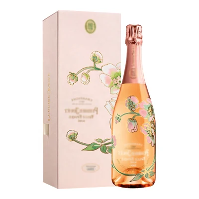 Cajas de embalaje para regalo de botella de vino de cristal negro de lujo