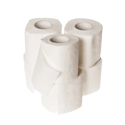Virgen de pasta de bambú el bambú Rollo de Papel Higiénico papel ecológico de tejido