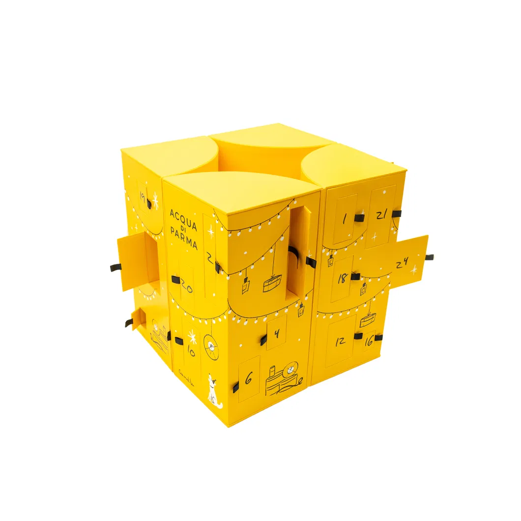 Promotional Cylindrical Folding Open Gift Boxes with Magnetic Lid