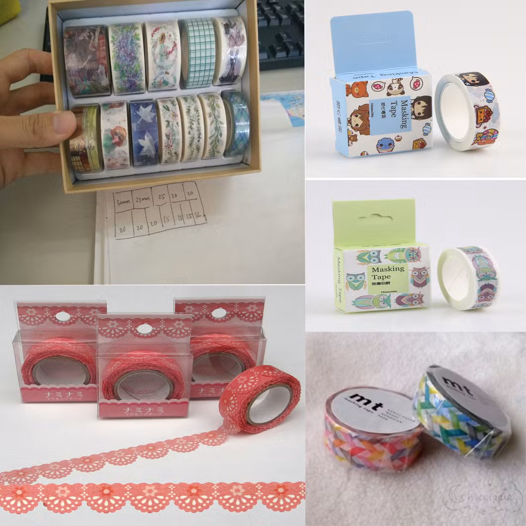 Dongguan Brand New Custom Washy Waterproof Paper Tape Decorative Washy Rose Foil Tape Wholesale