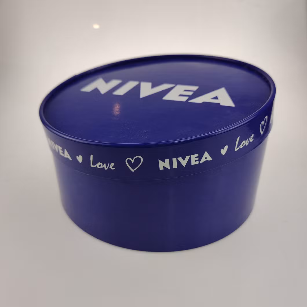 Custom Cardboard Cmyk Lid Base Box Gift Case Cylindrical Box