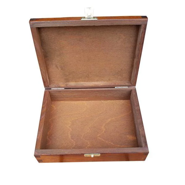Large Storage Box with Magnetic Lid Rectangle Wood Box with Lids