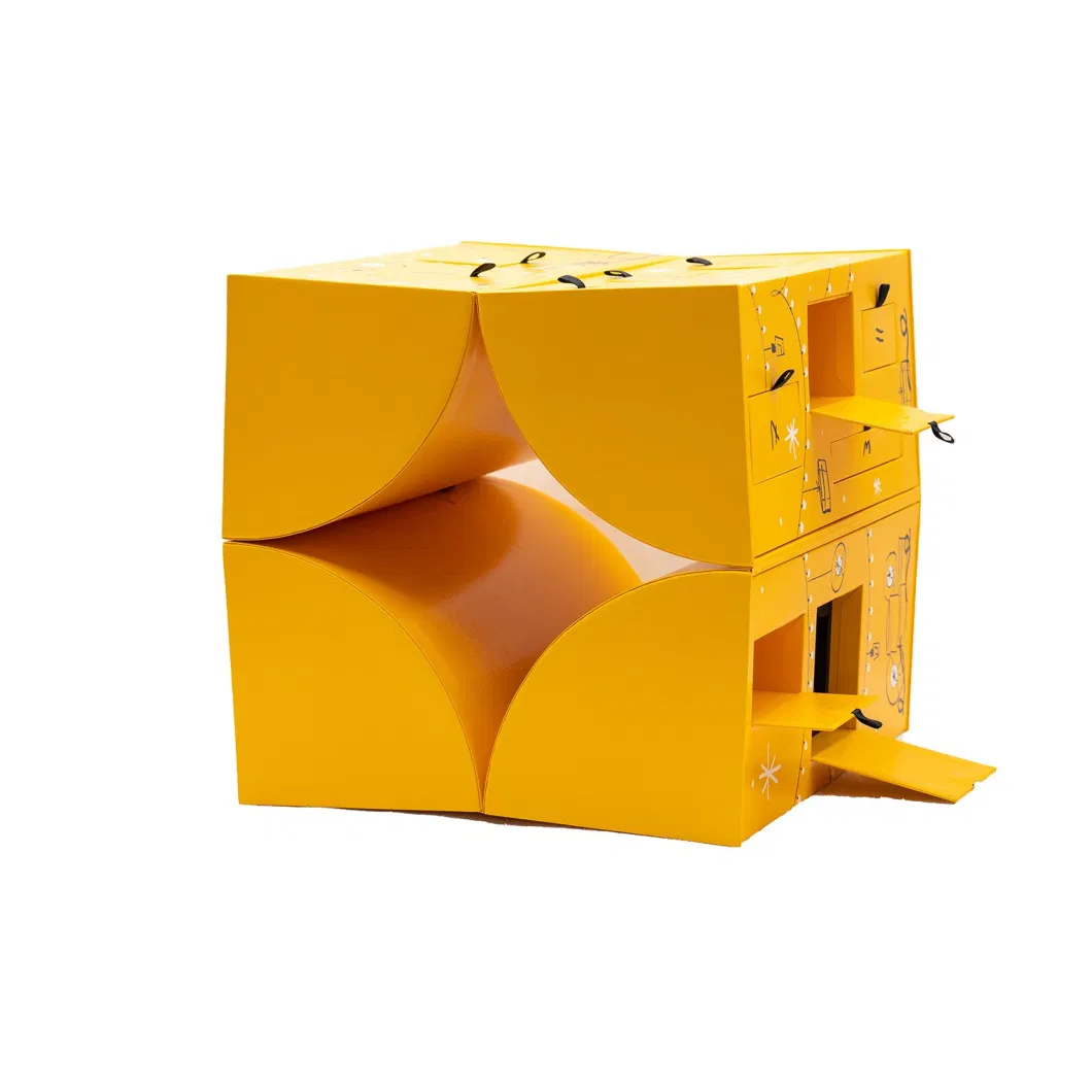 Promotional Cylindrical Folding Open Gift Boxes with Magnetic Lid