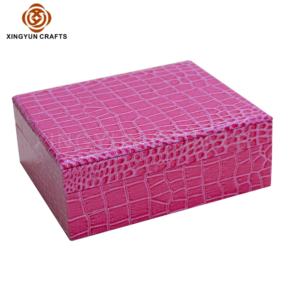 2023 New Personalized Wooden Jewelry Packaging Box Black Leather Travel Jewelry Collection Box Multi Jewelry Storage Case